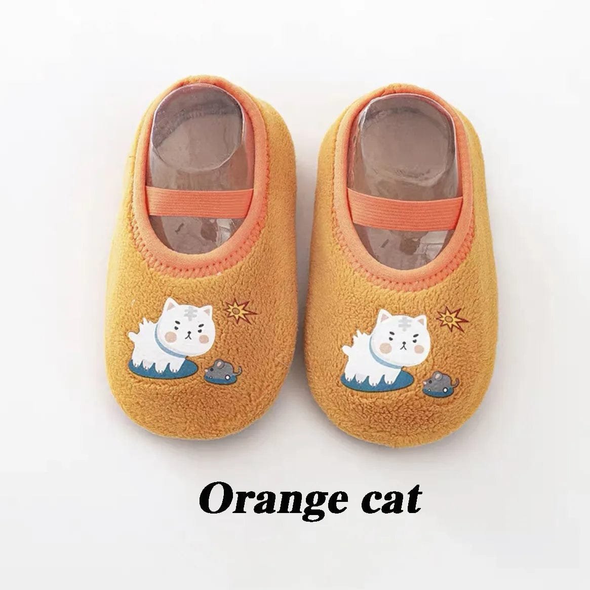 Newborn Anti-Slip Warm Socks - Rubber Sole Crib Shoes for Babies