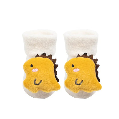 Non-slip Cotton Kids Socks - Christmas Print for Toddlers & Infants