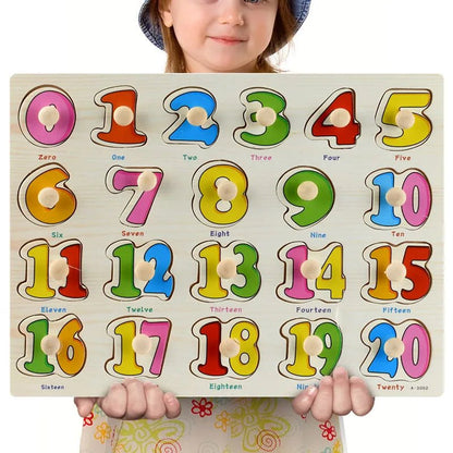 Montessori Wooden Puzzle Boards - 3D Jigsaw for Kids
