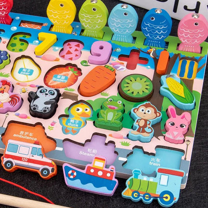 Montessori Wooden Math Puzzle: Kids' Educational Toy