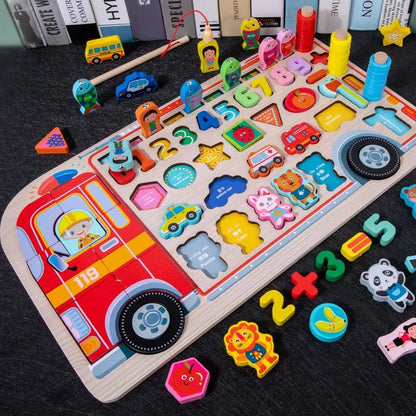 Montessori Wooden Math Puzzle: Kids' Educational Toy