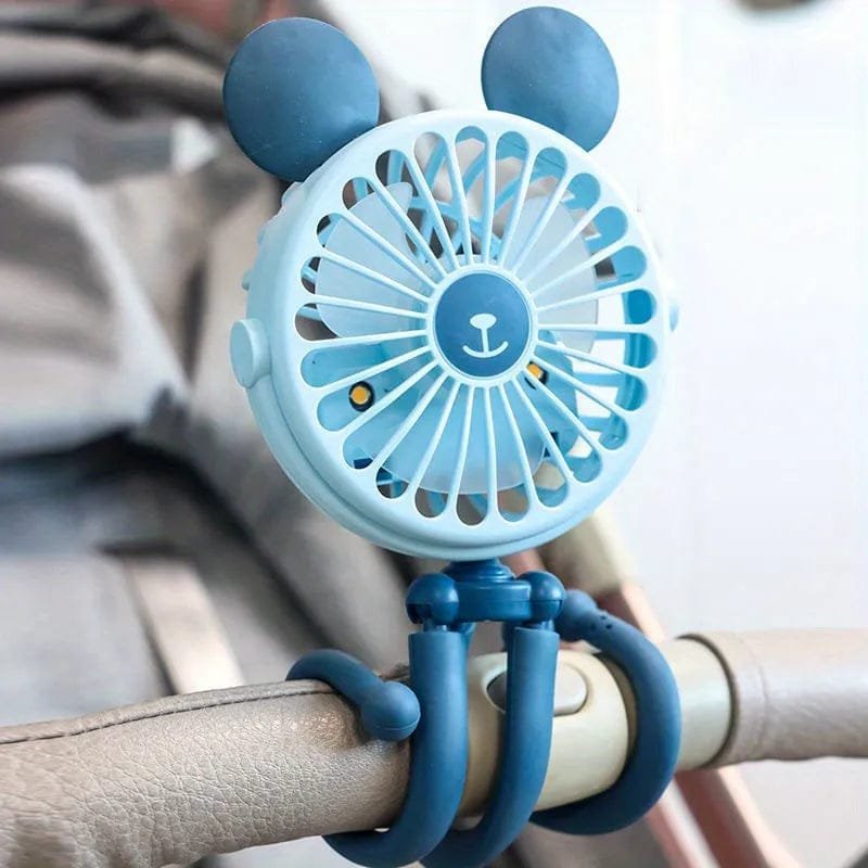 Octopus-Shaped Stroller Fan with Flexible Tripod