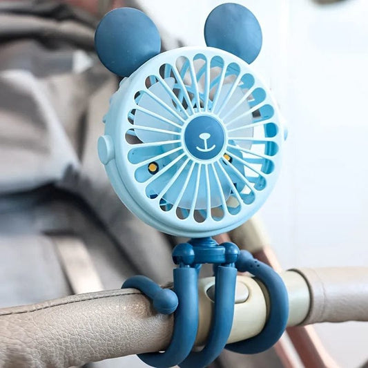 Octopus-Shaped Stroller Fan with Flexible Tripod