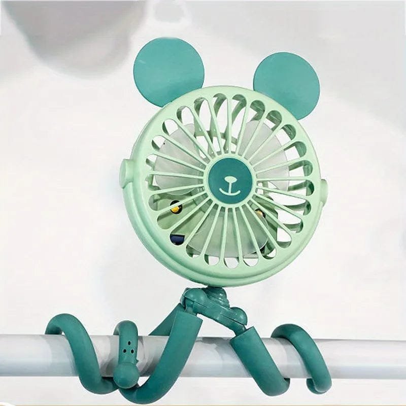 Octopus-Shaped Stroller Fan with Flexible Tripod