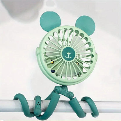 Octopus-Shaped Stroller Fan with Flexible Tripod