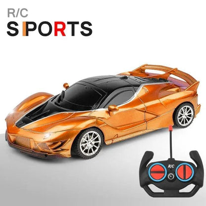 1/18 RC Sports Car with LED Light - 2.4G High-Speed Drift Toy
