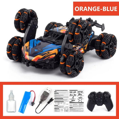 Six-Wheel RC Spray Drift Car - Twisting Stunt Toy for All