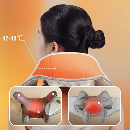 Heated Neck & Shoulder Massager - Human Hand Simulation