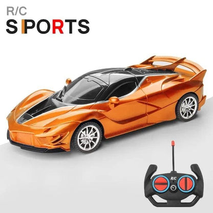 1/18 RC Sports Car with LED Light - 2.4G High-Speed Drift Toy