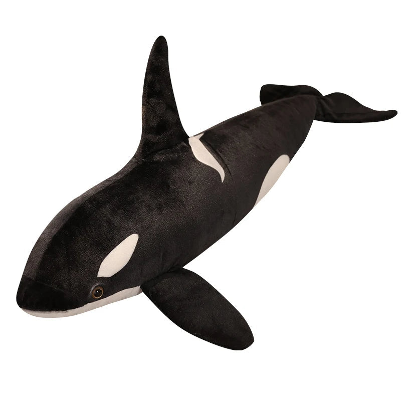 Lifelike Orca Whale Plush (50–130 cm) – Soft Stuffed Toy