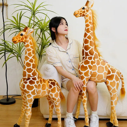 50-120cm Giant Giraffe Plush Toy, Realistic, Soft Stuffed Animal