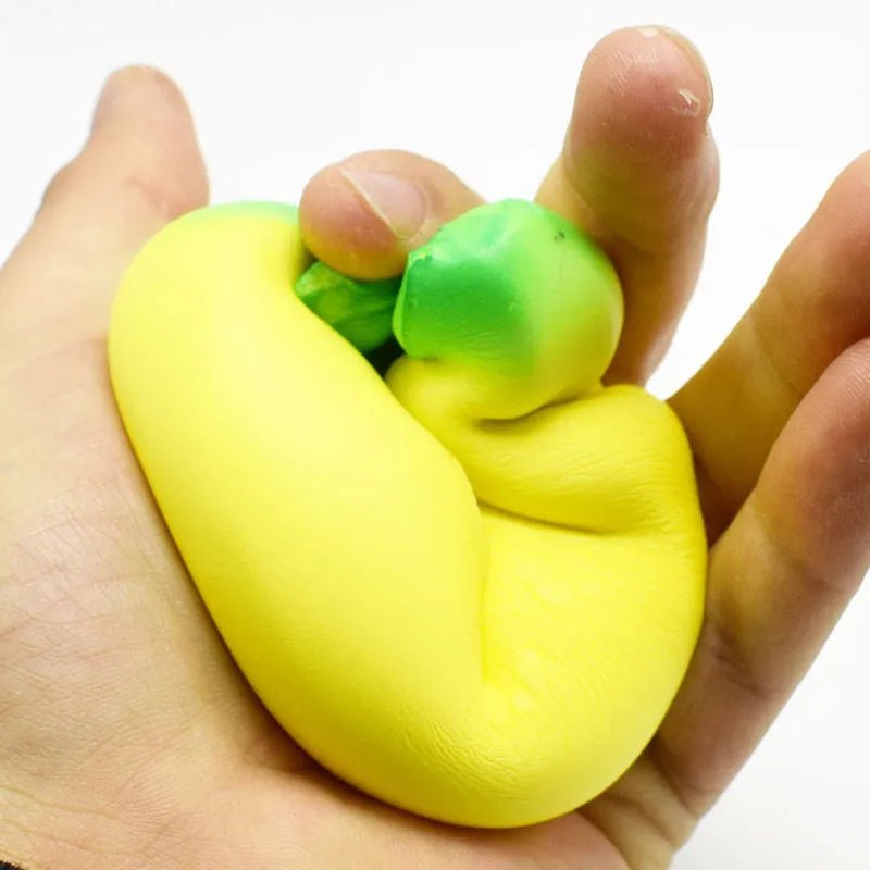 Jumbo Squishy Banana Toy - Slow Rising, Stress Relief Squeeze Prop