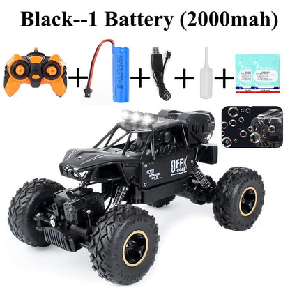 Paisible 4WD RC Car with Bubble Machine - Rock Crawler Toy