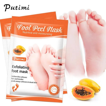 6pk Exfoliating Foot Masks - Peeling, Moisturizing Spa