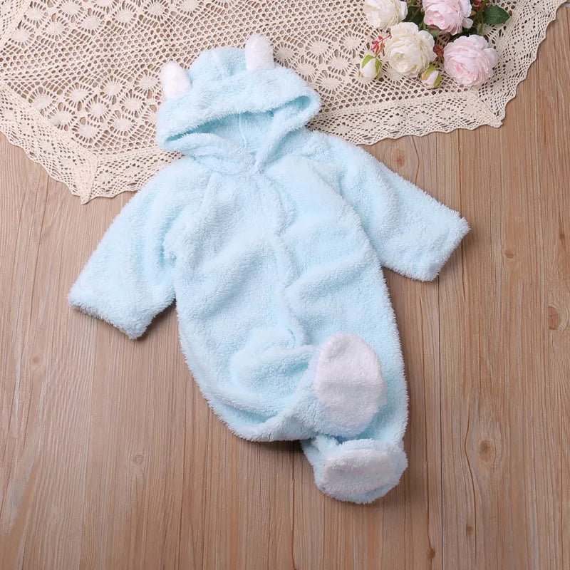 Autumn Cartoon Long-Sleeve Romper: Toddler Kids Playsuit 0-24M