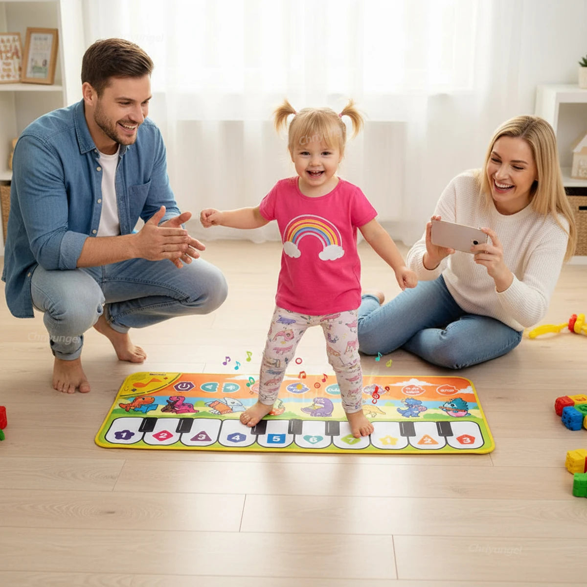 Piano Dance Mat for Kids – 80×30cm Floor Keyboard