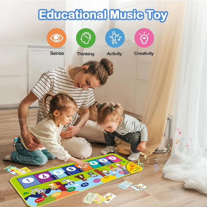 Piano Dance Mat for Kids – 80×30cm Floor Keyboard