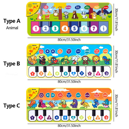 Piano Dance Mat for Kids – 80×30cm Floor Keyboard
