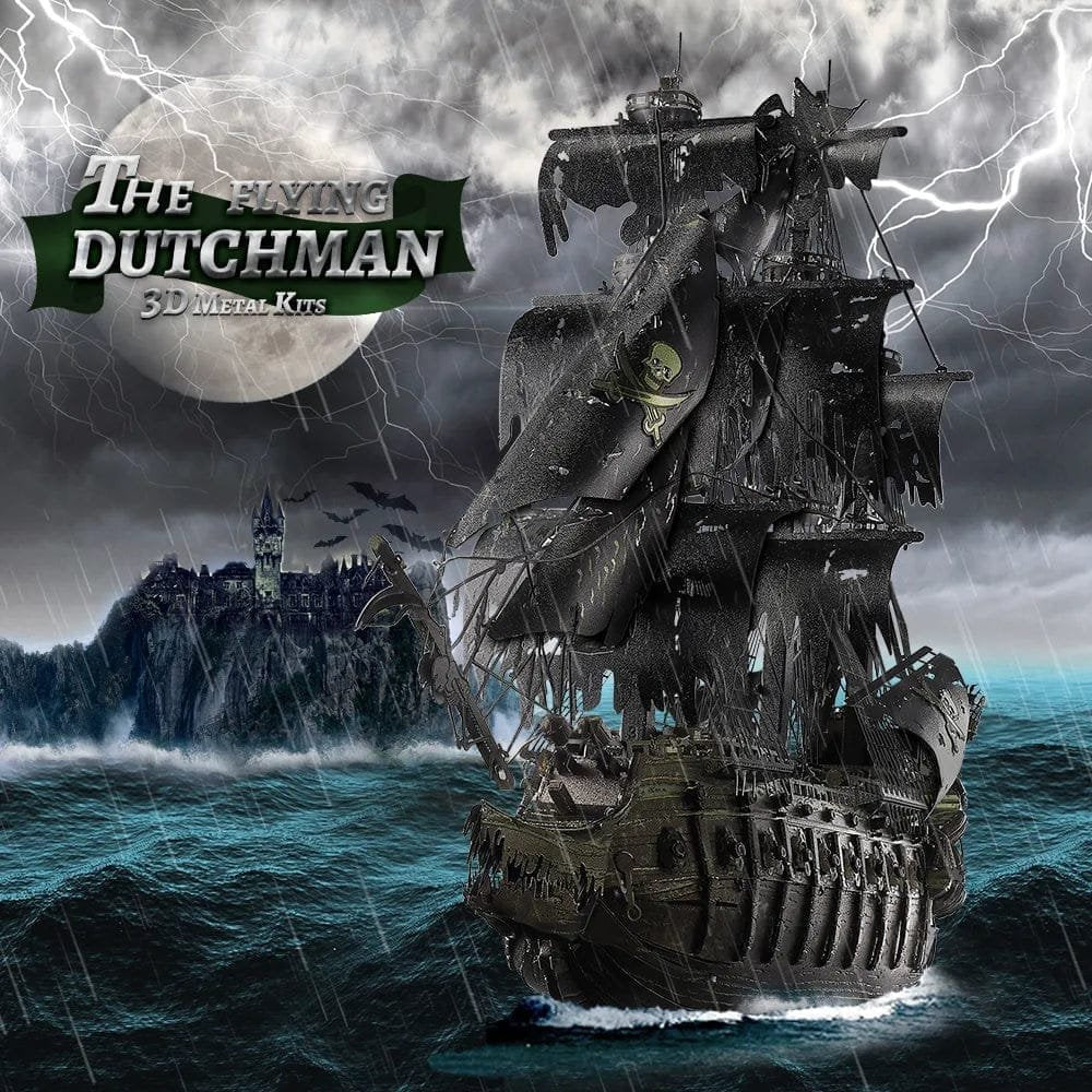 Piececool 3D Pirate Ship Puzzle Kit - Ages 14+ Metal Model Build