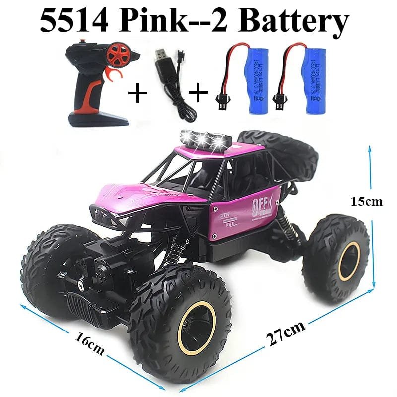 Paisible 4WD RC Car with Bubble Machine - Rock Crawler Toy