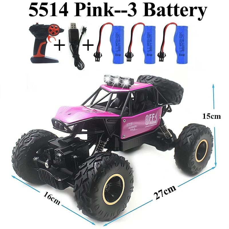 Paisible 4WD RC Car with Bubble Machine - Rock Crawler Toy