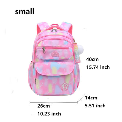 Pink Kawaii Girls School Backpack (Waterproof, 7–13Y)