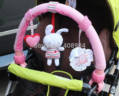 Stroller & Car Seat Hanging Arch Toy with Animal Rattle