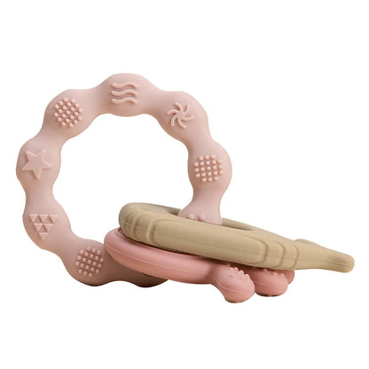1PC Koala & Elephant Silicone Teether Handbell Rattles
