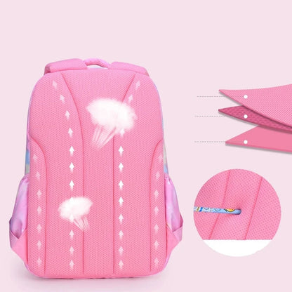 Pink Kawaii Girls School Backpack (Waterproof, 7–13Y)
