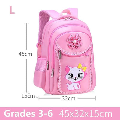 Pink School Backpack Set for Girls: Bag & Pencil Case
