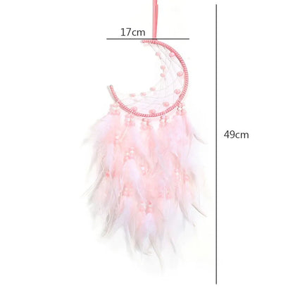 Handmade Indian Dream Catcher with Rattan & Feathers