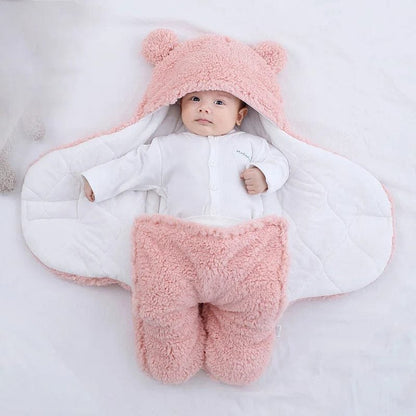 Thick Fleece Newborn Sleep Bag with Cotton Lining