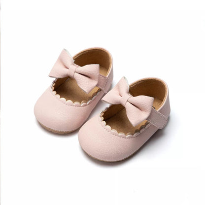 Infant Bowknot Mary Janes - Non-Slip Rubber Sole Baby Casual Shoes