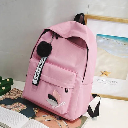 5Pc Harajuku Kawaii School & Laptop Bag Set for Teen Girls