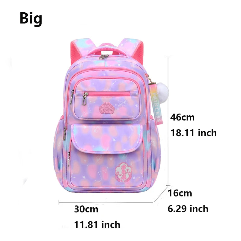 Pink Kawaii Girls School Backpack (Waterproof, 7–13Y)