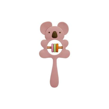 1PC Koala & Elephant Silicone Teether Handbell Rattles