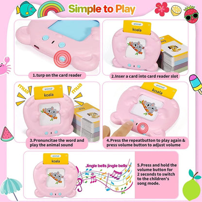 FCC CPC Kids Language Toy: 224-Word Montessori English Learning for Preschool
