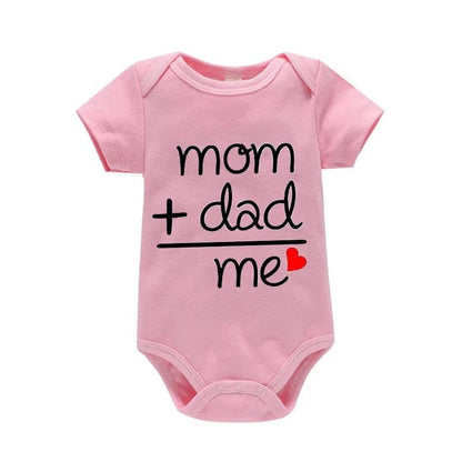 Newborn Letter Print Romper - Unisex 0-12M