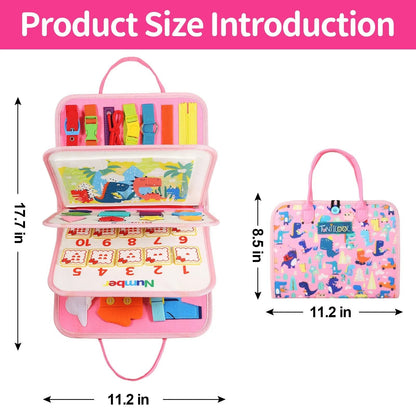Montessori Busy Board: Toddler Sensory Learning Toy