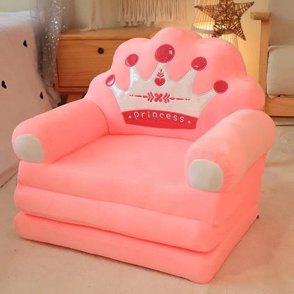 Plush Stuffed Animal Baby Support Seat - Soft Sofa for Learning to Sit