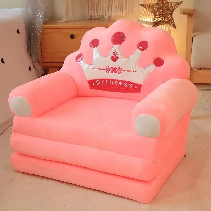 Plush Stuffed Animal Baby Support Seat - Soft Sofa for Learning to Sit