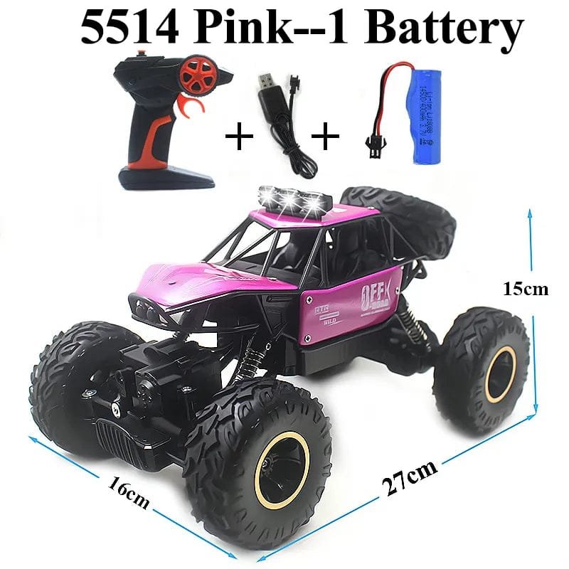 Paisible 4WD RC Car with Bubble Machine - Rock Crawler Toy