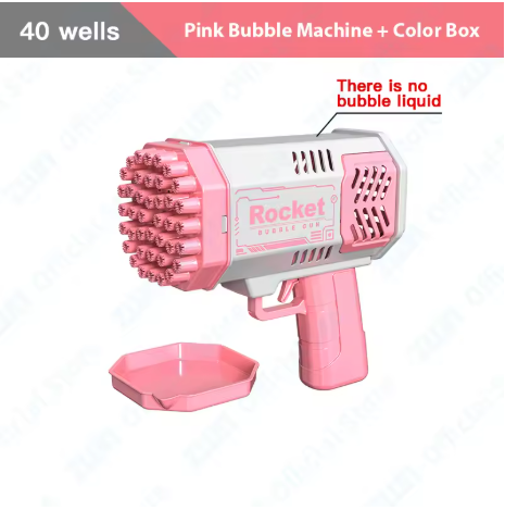 Astronaut Bubble Gun Machine – 5000+ Bubbles/Min, LED, Leak-Proof
