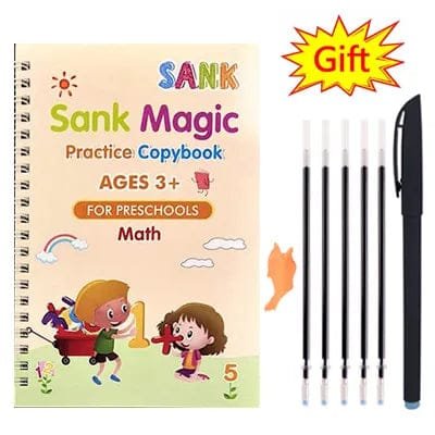 Sank French Magic Practice Book: Learn Letters, Numbers & Drawing for Kids