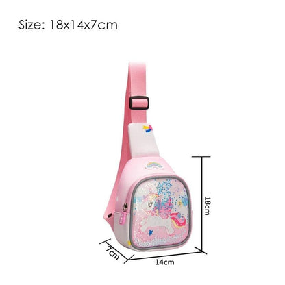 Pink Unicorn Backpack for Kids: Kawaii Kindergarten Schoolbag