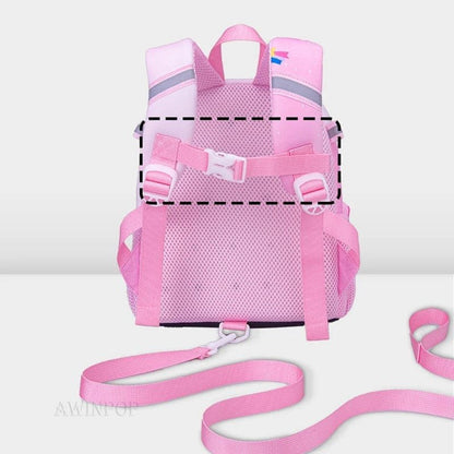 Pink Unicorn Backpack for Kids: Kawaii Kindergarten Schoolbag