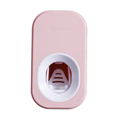 Auto Toothpaste Dispenser & Holder Set - Wall Mount, Dust-Proof