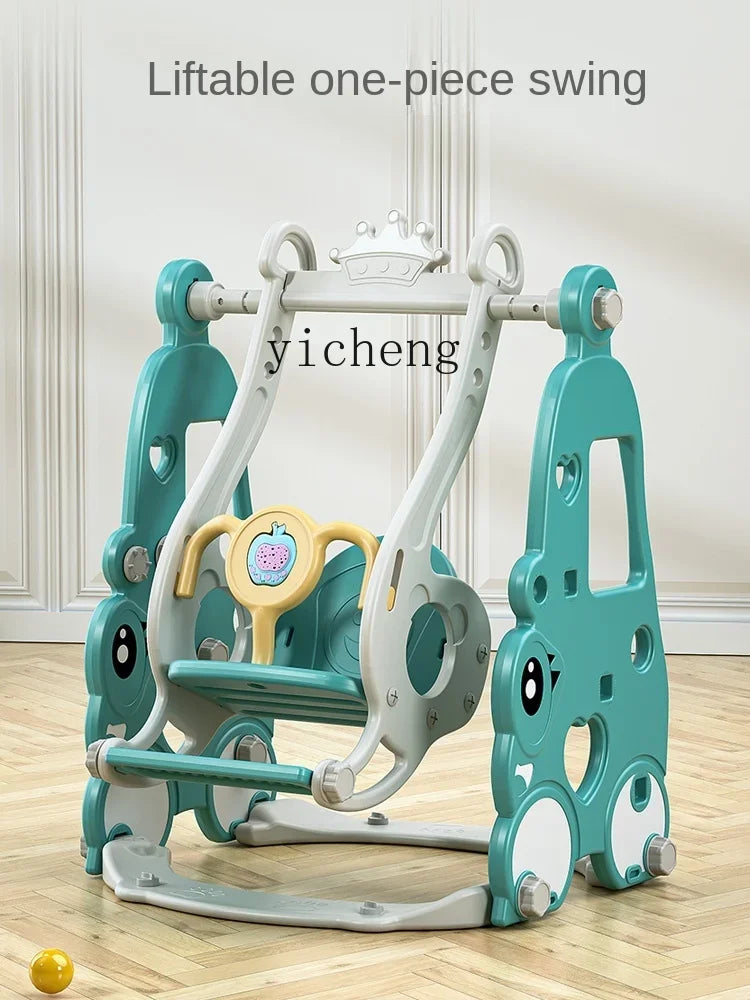 TQH 3-in-1 Indoor Slide & Swing for Toddlers