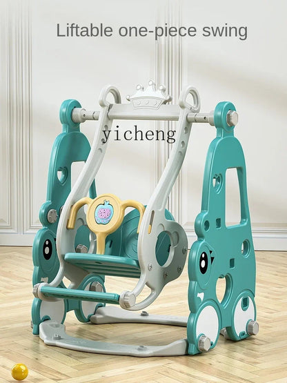 TQH 3-in-1 Indoor Slide & Swing for Toddlers