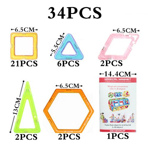 Magnetic Technic Plastic Building Blocks Assembly Toys For Children